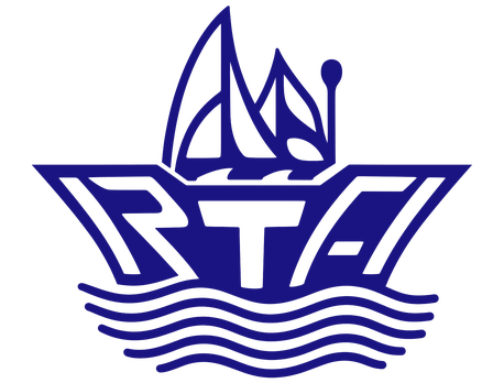 Refaat Trading Agency logo, a sailing vessel above the letters RTA